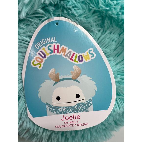 Squishmallows Joelle 16" Holiday Winter Yeti Stuffed Animal Yeti Big Foot NWT - Picture 3 of 3